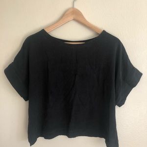 Elizabeth Suzann raw silk Georgia Tee OS